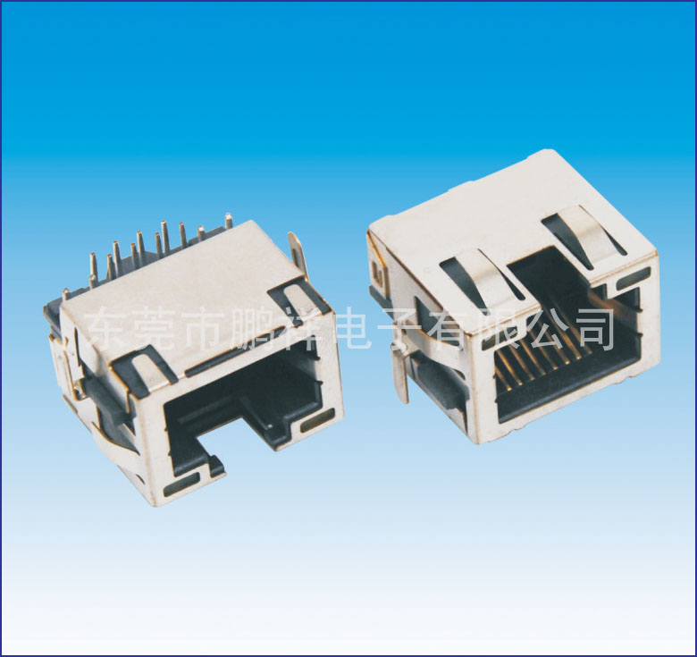 RJ45系列，沉板式RJ45 帶燈