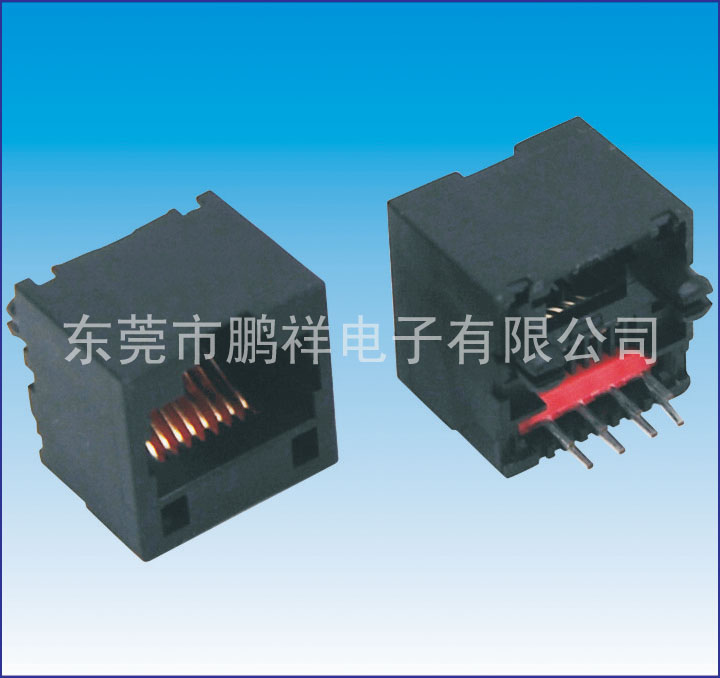 RJ45系列，180度 全塑 扁針